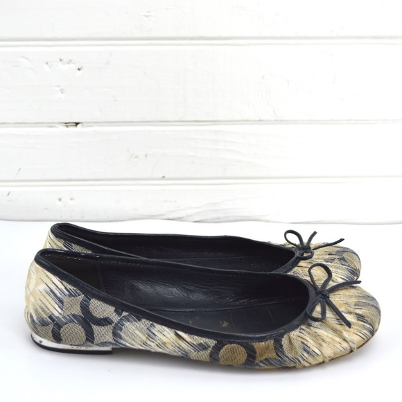 COACH LOGO BALLET FLATS #150-76 - Picture 3 of 5